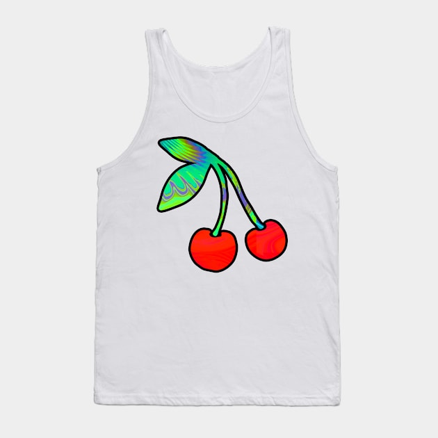 Trippy Cherries Tank Top by lolosenese